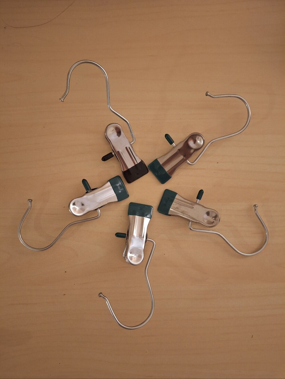 3/$20 Metal Clip Hanger Hooks For Pants And Jeans Closet Organization